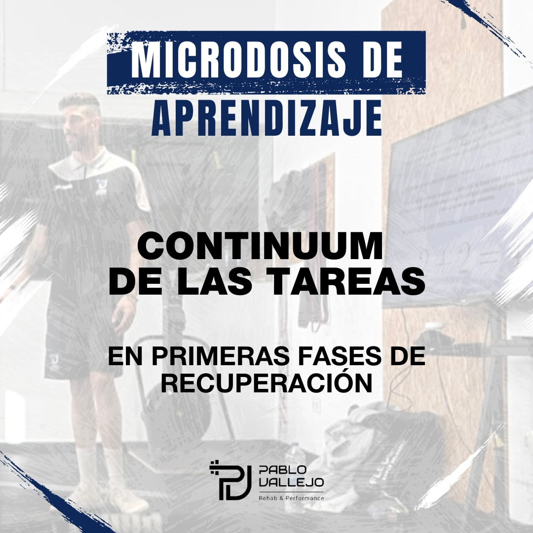 MICRODOSIS DE APRENDIZAJE - CONTINUUM DE LAS TAREAS EN PRIMERAS FASES DE RECUPERACIÓN.