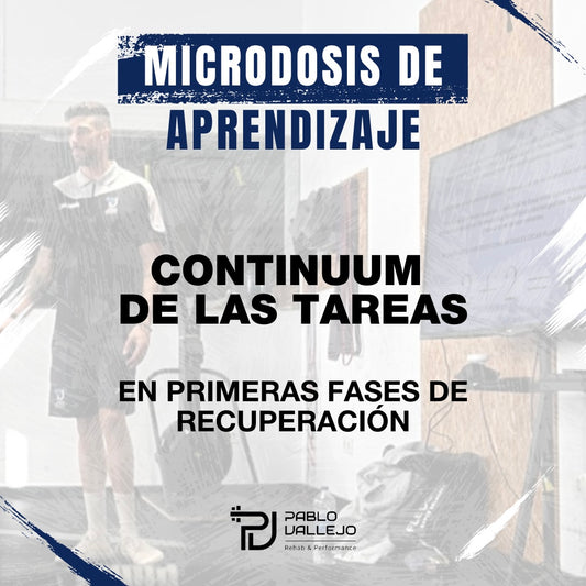 MICRODOSIS DE APRENDIZAJE - CONTINUUM DE LAS TAREAS EN  PRIMERAS FASES DE RECUPERACIÓN.