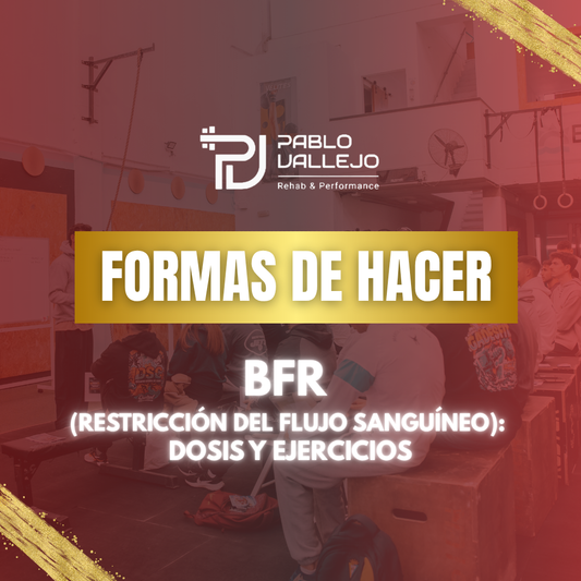 FORMA DE HACER - BFR (Restricción del flujo sanguíneo):  dosis y ejercicios